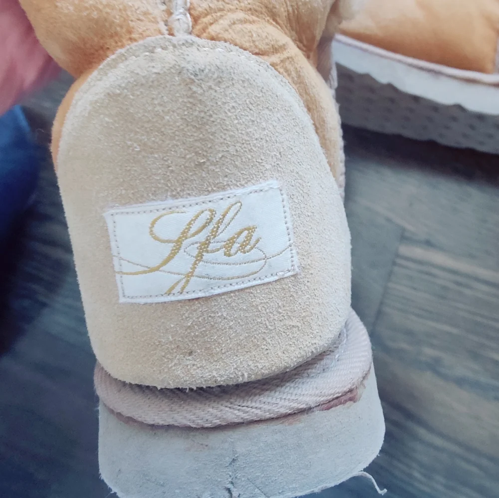 Y2K Boho Festival Love From Australia Tan Nomad Ugg Lace Up Boots 7.5
